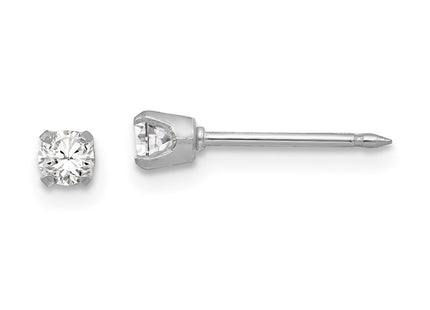 18k White Gold Earrings Style 257E - Classique Jewelry Inc.