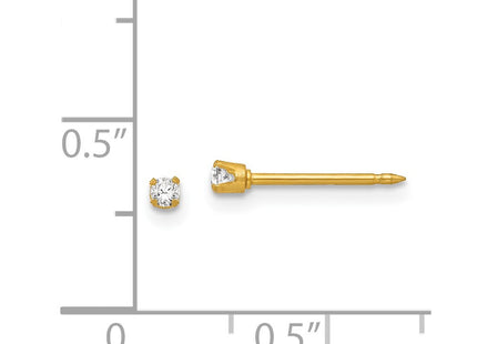 18k Yellow Gold Earrings Style 258E - Classique Jewelry Inc.