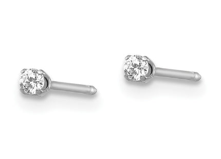 18k White Gold Earrings Style 259E - Classique Jewelry Inc.