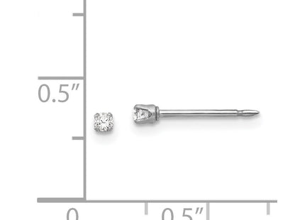 18k White Gold Earrings Style 259E - Classique Jewelry Inc.