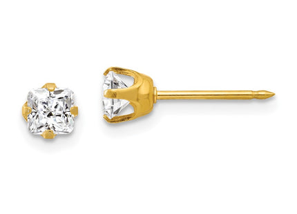 14k Yellow Gold Earrings Style 264E - Classique Jewelry Inc.