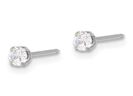 14k White Gold Earrings Style 285E - Classique Jewelry Inc.