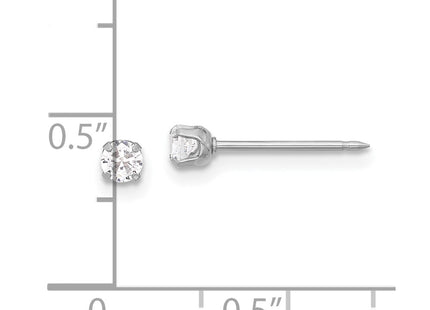 14k White Gold Earrings Style 285E - Classique Jewelry Inc.