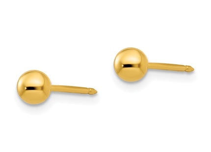 14k Yellow Gold Earrings Style 2E - Classique Jewelry Inc.