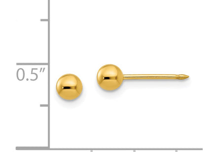 14k Yellow Gold Earrings Style 2E - Classique Jewelry Inc.