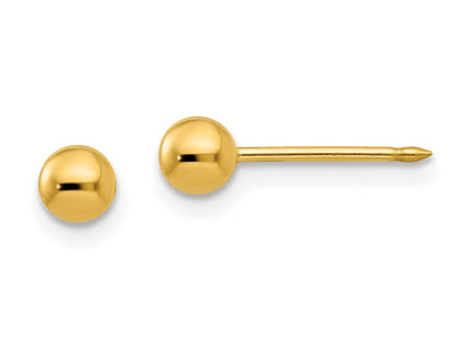 14k Yellow Gold Earrings Style 2E - Classique Jewelry Inc.