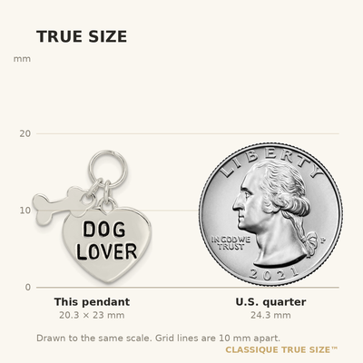 Sterling Silver Dog Lover Pendant
