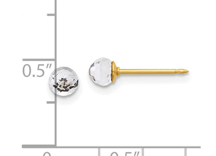 14k Yellow Gold Earrings Style 302E - Classique Jewelry Inc.