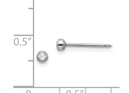 14k White Gold Earrings Style 334E - Classique Jewelry Inc.