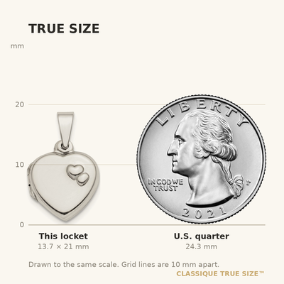 Sterling Silver Polished Heart Locket