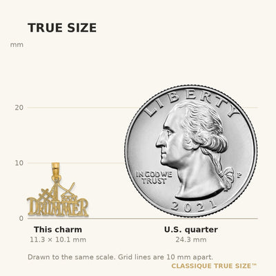 14K #1 DRUMMERCharm