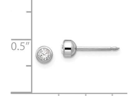 14k White Gold Earrings Style 454E - Classique Jewelry Inc.