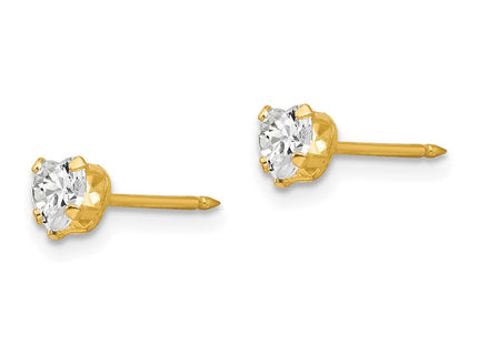 14k Yellow Gold Earrings Style 472E - Classique Jewelry Inc.