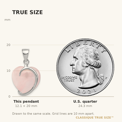 Sterling Silver Rose Quartz Pendant