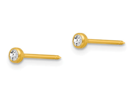 14k Yellow Gold Earrings Style 4E - Classique Jewelry Inc.