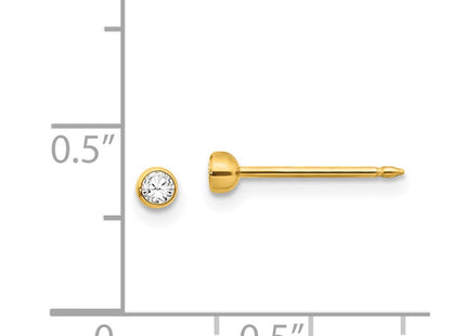 14k Yellow Gold Earrings Style 4E - Classique Jewelry Inc.