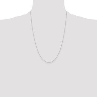 14k White Gold . Carded Cable Rope Chain (Style 4RW-24)