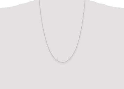 14K white gold rope link chain