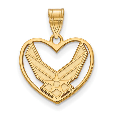 14K gold heart pendant