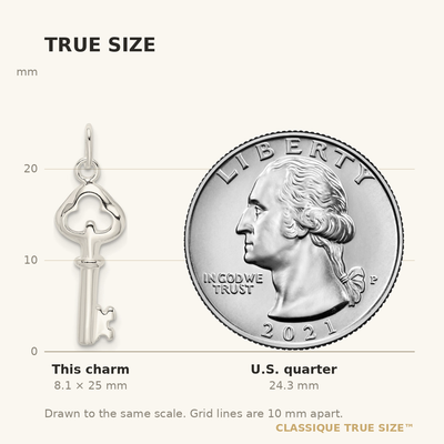 Sterling Silver Key Charm