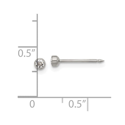 Inverness Titanium Crystal Post Earrings