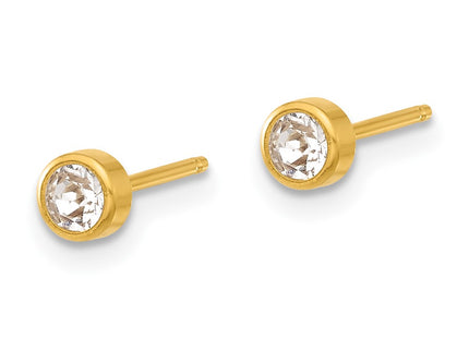 14k Yellow Gold Earrings Style 5E - Classique Jewelry Inc.