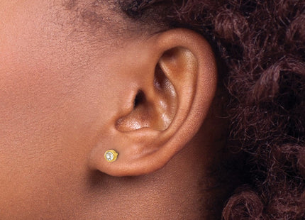 14k Yellow Gold Earrings Style 5E - Classique Jewelry Inc.