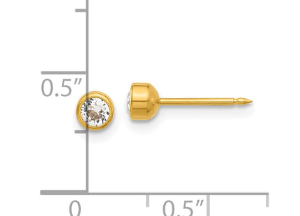 14k Yellow Gold Earrings Style 5E - Classique Jewelry Inc.