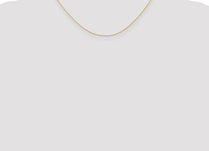 14K Rose Gold Carded . Cable Rope with Spring Ring Clasp Chain (Style 5RR-16)