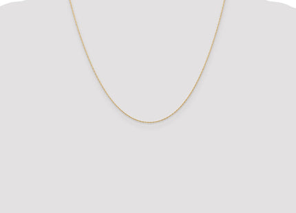 14K rose gold rope link chain