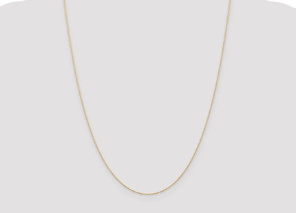 14K Rose Gold Carded . Cable Rope with Spring Ring Clasp Chain (Style 5RR-24)