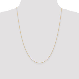 14K Rose Gold Carded . Cable Rope with Spring Ring Clasp Chain (Style 5RR-24)