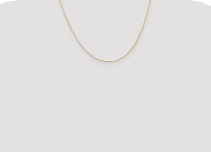 14K Carded . Cable Rope with Spring Ring Clasp Chain (Style 5RY-18)