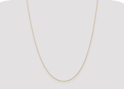 14K Carded . Cable Rope with Spring Ring Clasp Chain (Style 5RY-24)