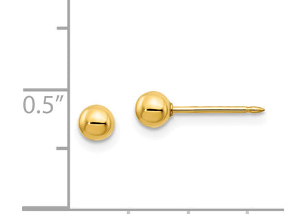 14k Yellow Gold Earrings Style 69E - Classique Jewelry Inc.