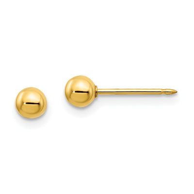 Inverness 14K Ball/Long Post Earrings