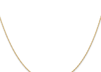 14K Carded . Cable Rope with Spring Ring Clasp Chain, 13 x 0.6mm