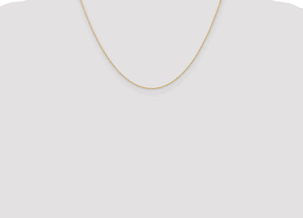 14K Carded . Cable Rope with Spring Ring Clasp Chain (Style 6RY-18)