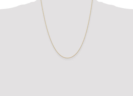 14K Carded . Cable Rope with Spring Ring Clasp Chain (Style 6RY-22)