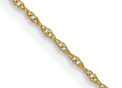 14K Carded . Cable Rope with Spring Ring Clasp Chain, 13 x 0.6mm