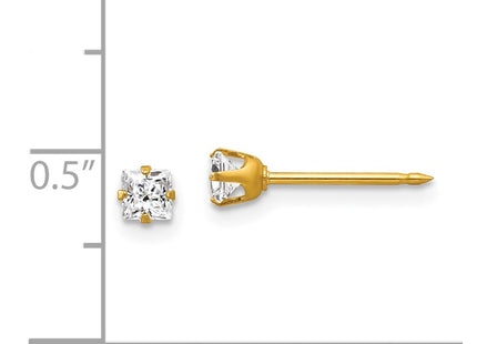 14k Yellow Gold Earrings Style 73E - Classique Jewelry Inc.