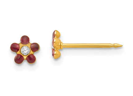 14k Yellow Gold Earrings Style 781E - Classique Jewelry Inc.