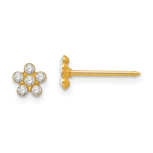 14k Yellow Gold Earrings Style 784E - Classique Jewelry Inc.