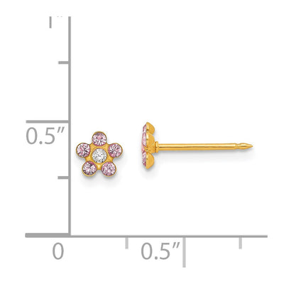 Inverness 14K June Crystal Birthstone Flower Earrings