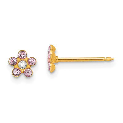 Inverness 14K June Crystal Birthstone Flower Earrings