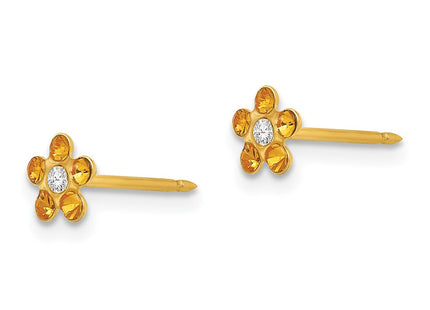 14k Yellow Gold Earrings Style 791E - Classique Jewelry Inc.