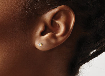 14k Yellow Gold Earrings Style 7E-SP - Classique Jewelry Inc.