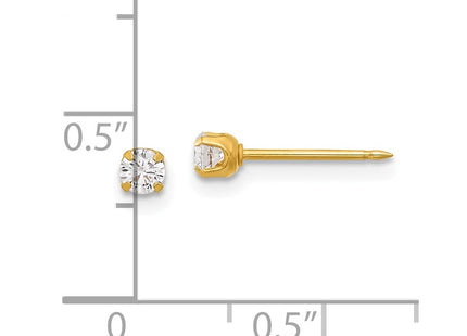 14k Yellow Gold Earrings Style 7E-SP - Classique Jewelry Inc.