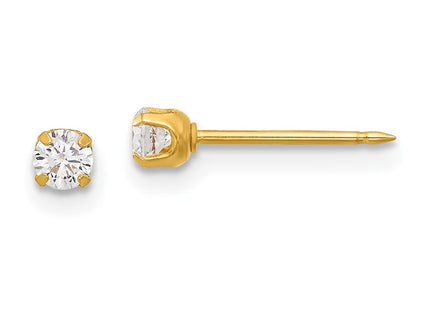 14k Yellow Gold Earrings Style 7E-SP - Classique Jewelry Inc.