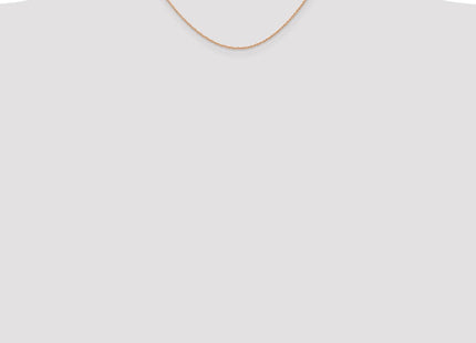 14K Rose Gold Carded . Cable Rope with Spring Ring Clasp Chain (Style 7RR-16)